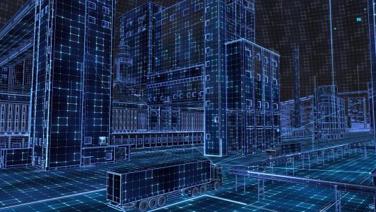 数字化智能化工厂 科技全息粒子