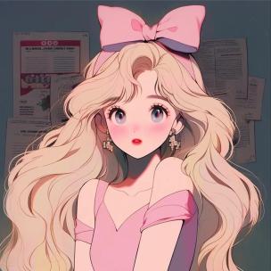 小清新恋爱甜美-粉色系少女