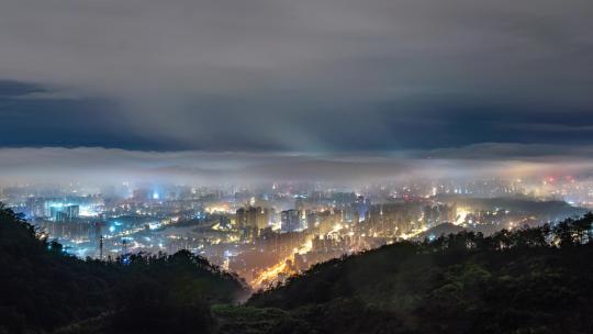 福州城平流雾