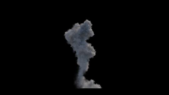 4k高耸入云的粉尘爆炸烟尘光效-alpha