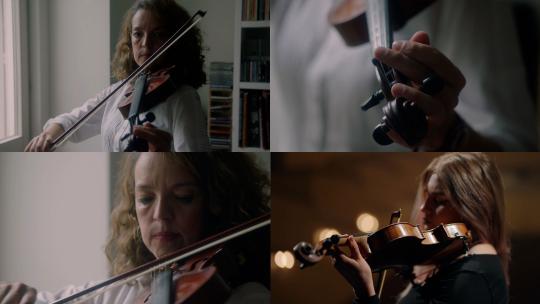 【合集】小提琴艺术演奏视频素材模板下载