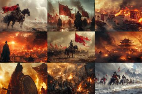 （合集）中国古代战争 两军对垒 大将军攻城高清在线视频素材下载