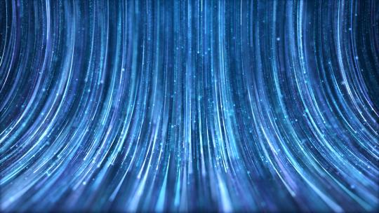 蓝色的粒子光线条纹晚会演出舞台背景视频