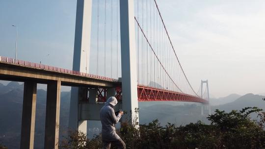 贵州省·安顺市·关岭·县·坝陵河大桥8视频素材模板下载