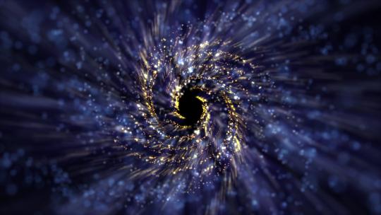 星系恒星和粒子的旋涡视频素材模板下载