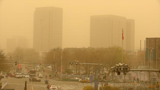 北京 沙尘暴  2021年3月15  实拍素材