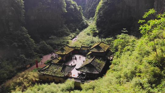 重庆武隆天坑地缝景区的十面埋伏拍摄地