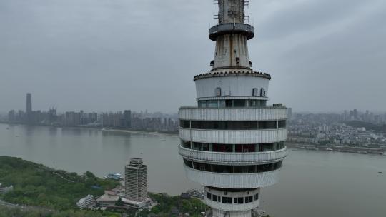 武汉汉阳江滩航拍风光视频素材模板下载