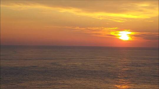 海平线上的日落