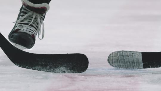 曲棍球冰球运动视频素材模板下载