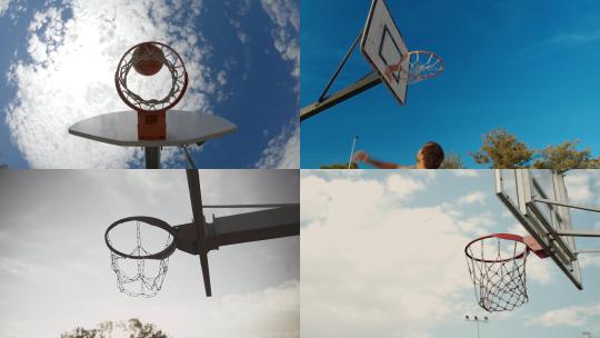 【合集】篮球进球特写视频素材模板下载