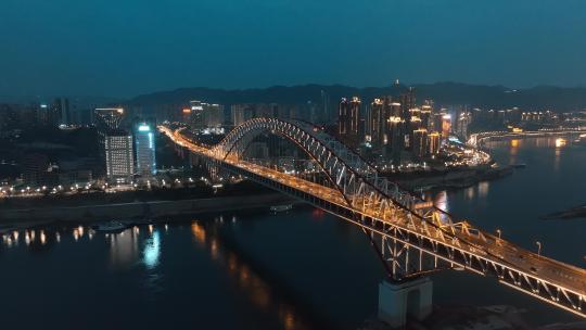 4K重庆朝天门大桥航拍