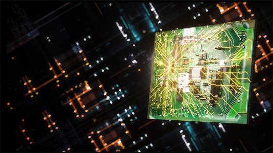 电路板电流光线科技电芯产品介绍展示视频视频素材模板下载