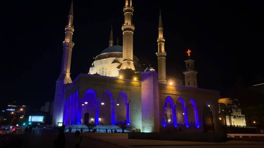 清真寺夜景