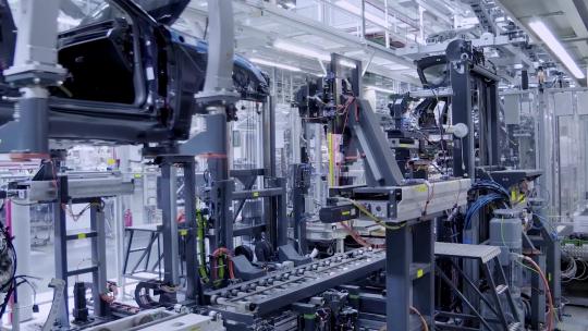 汽车工厂现代化生产视频素材模板下载