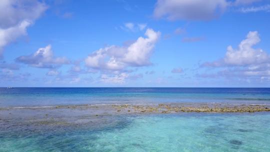 航拍海洋沙滩美景