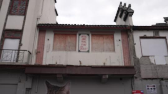 上海方浜中路猫街街景视频素材模板下载