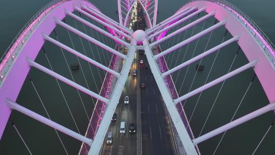 杭州九堡大桥航拍