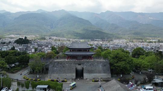 航拍云南大理古城4A景区风景建筑