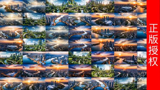 大气壮观现代城市合集【4K原创】高清在线视频素材下载