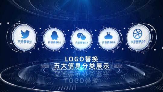 蓝色科技5大图文标志分类