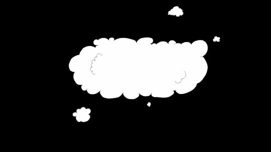 4kMG二维动画卡通喜气云朵烟雾元素素材 (1)