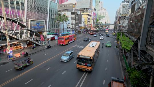 泰国交通行人车辆