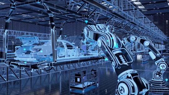 数字化全息汽车制造动画