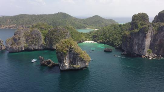 泰国甲米皮皮岛无人机环绕
