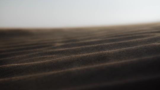 沙漠大风流沙特写视频素材模板下载
