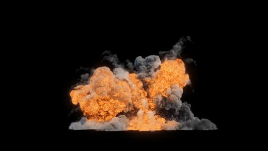 4k巨大的大型爆炸烟尘火光光效-alpha (2)