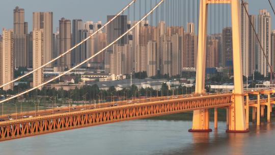 武汉杨泗港长江大桥视频素材模板下载