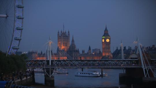 伦敦眼夜景