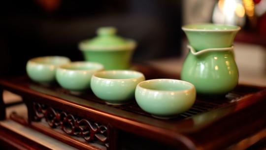 品茶喝茶泡茶 传统茶文化茶叶茶艺冲茶国风视频素材模板下载