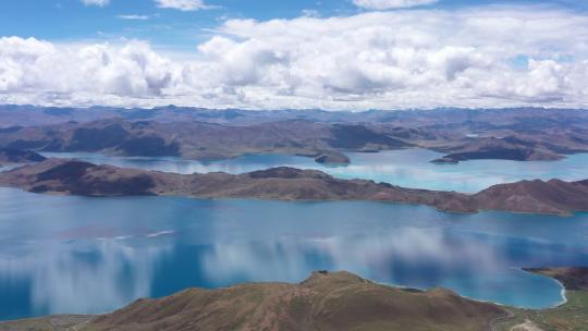 藏区草原湖泊航拍视频素材