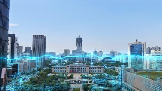 4K杭州智慧城市变化互联网科技9镜头9