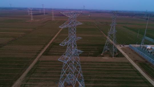 电力设施高压电塔线路