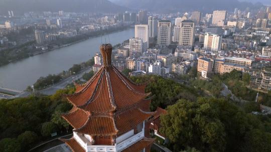 4k宣传片开场/城市航拍风景/城市全貌