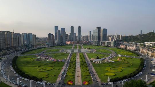 大连星海广场 繁华的城市景观