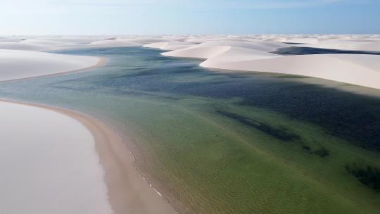 Lencois Maranhens巴西。热带风光。巴西东北部。