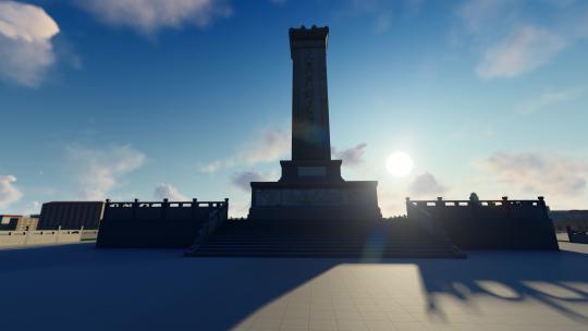 人民英雄纪念碑日出延时