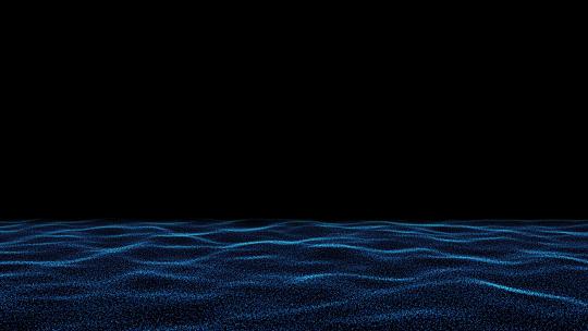 4K海洋粒子波浪推进循环背景视频