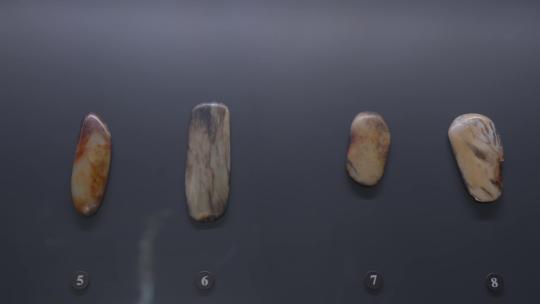 博物馆参观玉石玉器玉制品展览展示视频素材模板下载