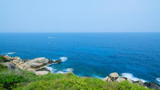 蓝色大海唯美海景海南三亚蜈支洲岛