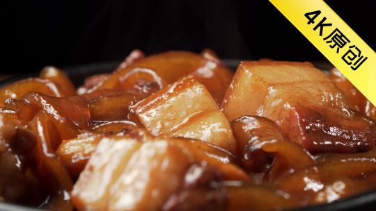 中国东北地方特色菜猪肉炖粉条视频素材模板下载