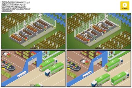 自动化大棚 未来农业 MG动画 二维 机器人高清AE视频素材下载