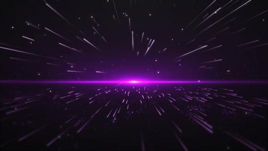 紫色粒子光线背景AE模板