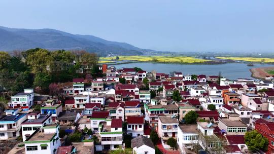 芜湖响水涧乡村振兴农村春天十万亩油菜花