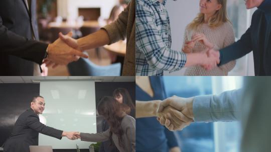 【合集】商务谈判 合作 握手