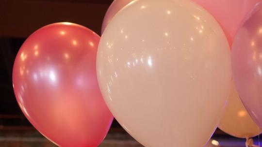 粉色气球视频素材模板下载